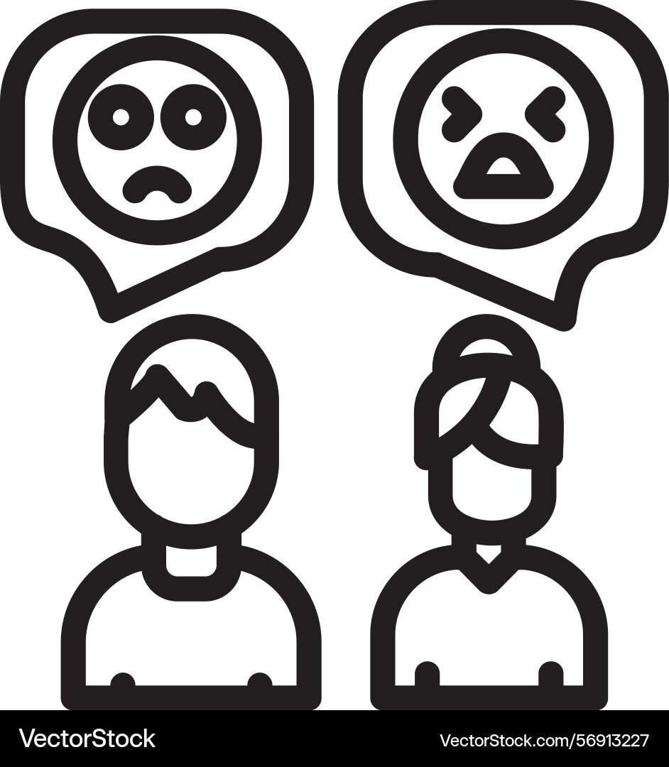 Shaming linear style icon design vector image