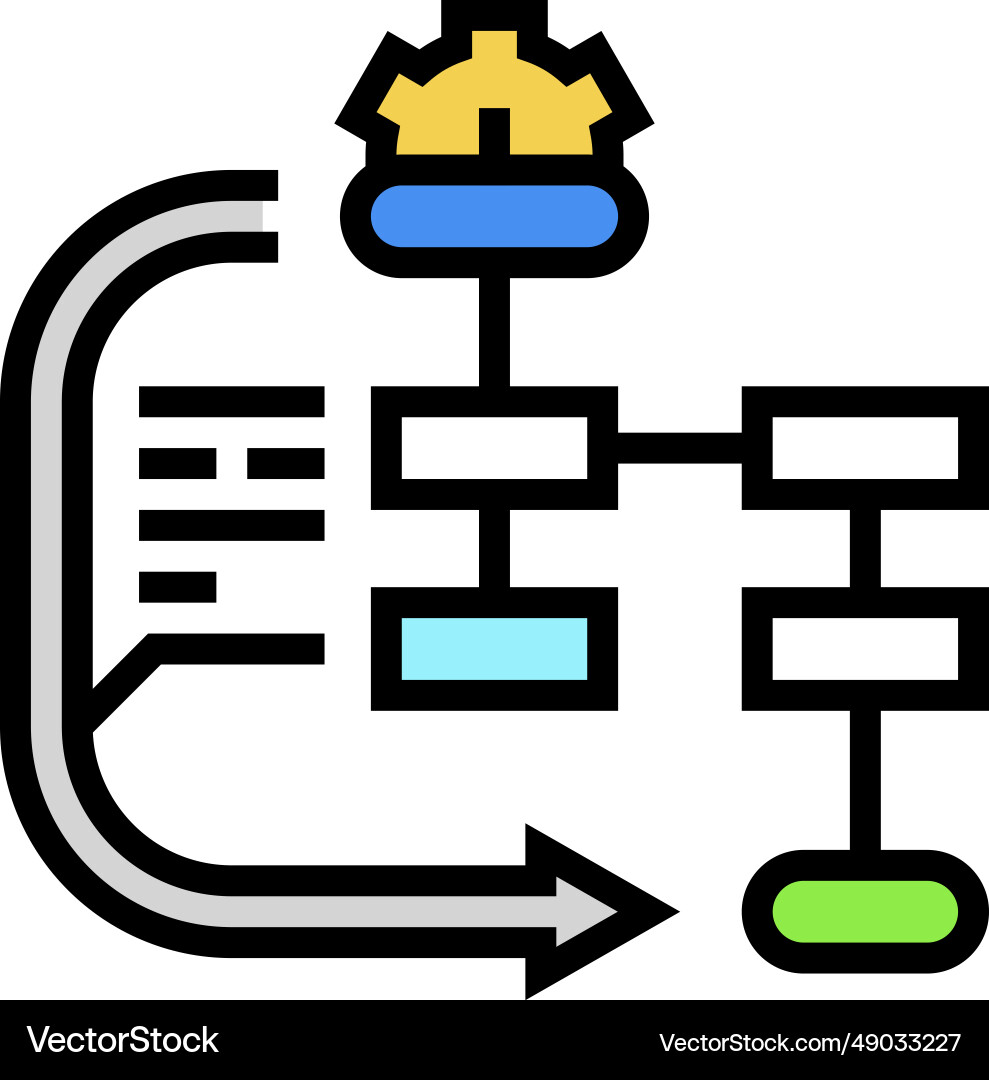 Uml diagrams analyst color icon Uml diagrams analyst color icon vector image