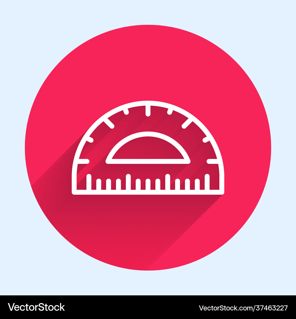 White line protractor grid for measuring degrees White line protractor grid for measuring degrees vector image