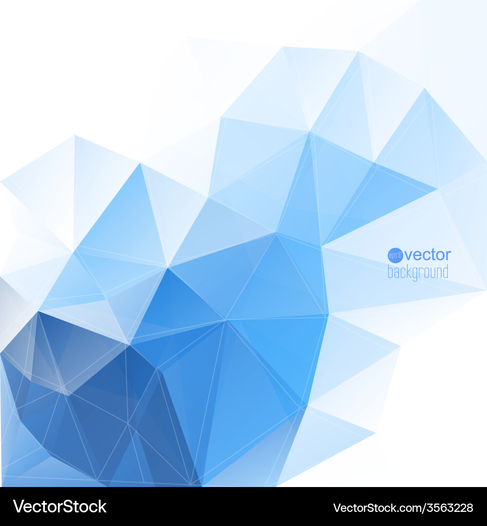 Abstract background with triangles and polygon Vector Image