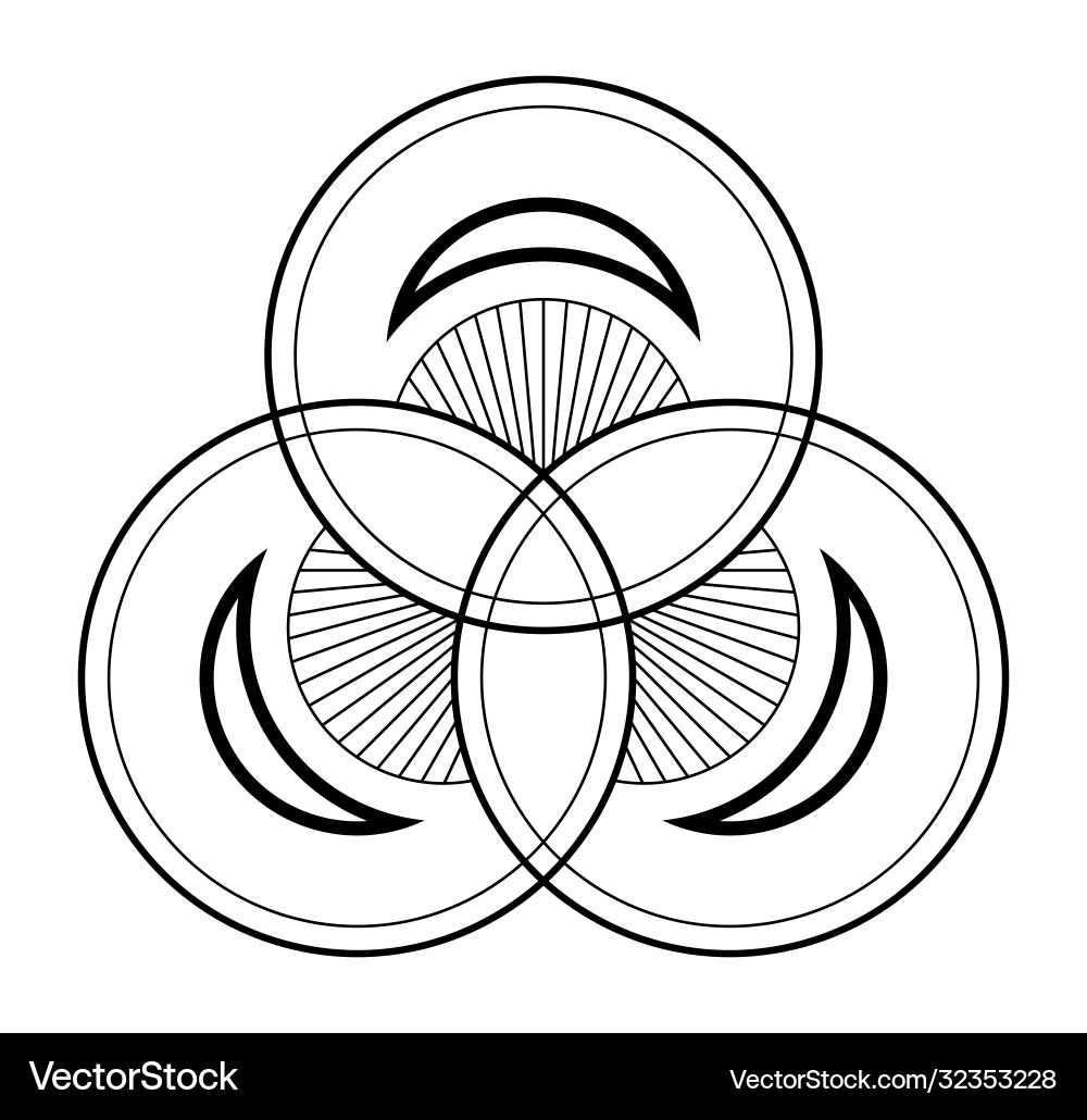 Abstract geometric symbol pattern intersecting Abstract geometric symbol pattern intersecting vector image