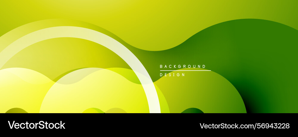Abstract green background overlapping curved Abstract green background overlapping curved vector image