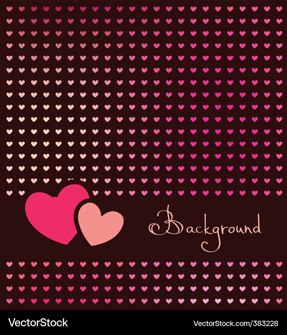 Dark Heart Frame Background Vector Image