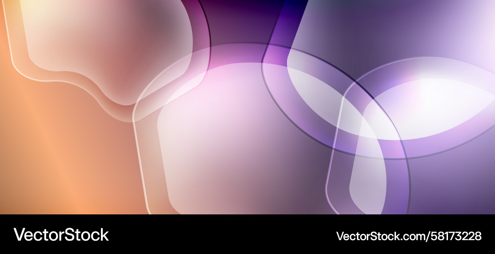 Flowing Gradient Shapes Vector Image
