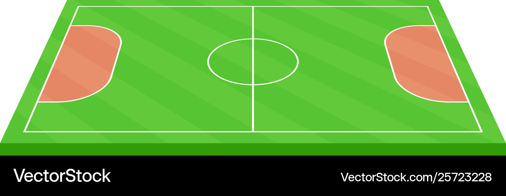Handball ground with markup view from above Handball ground with markup view from above Vector Image