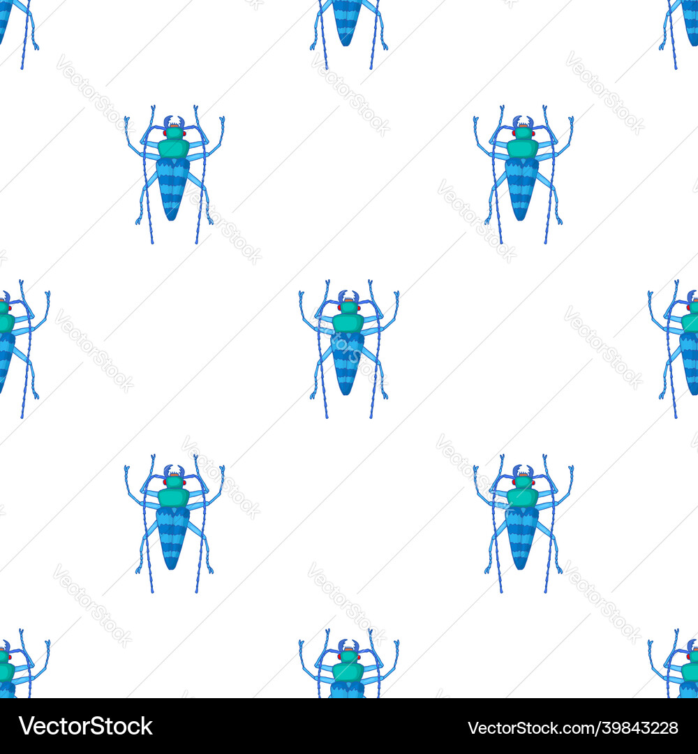Insect bug pattern seamless Insect bug pattern seamless vector image