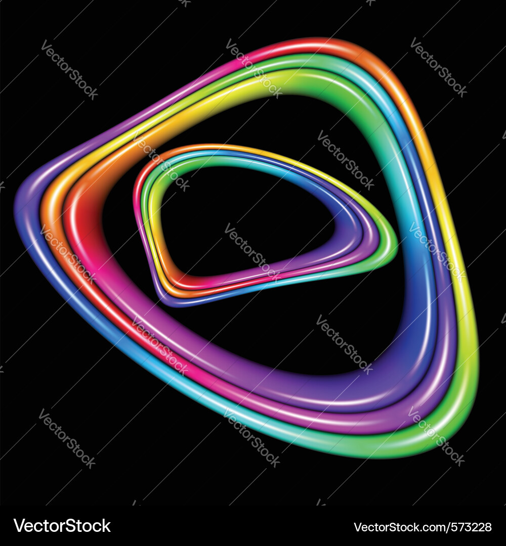 Multicolor spectral curve Vector Image