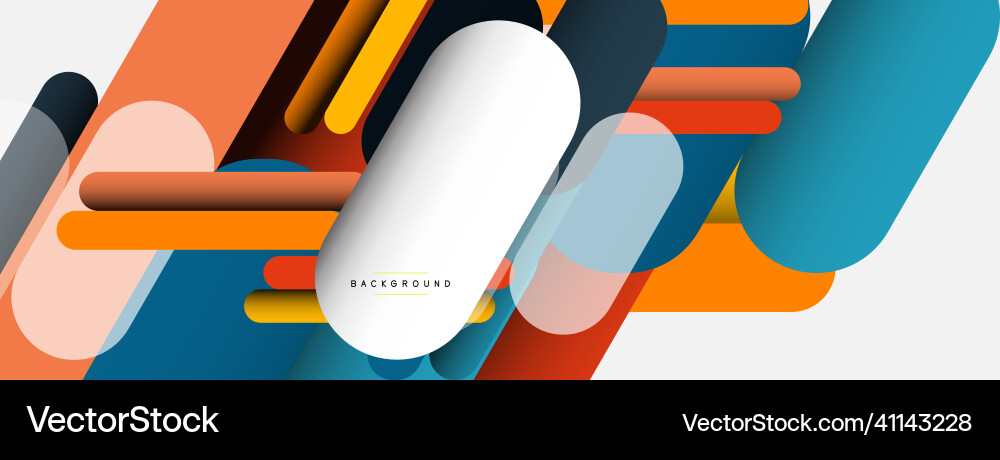 Overlapping round shapes and lines background Overlapping round shapes and lines background vector image