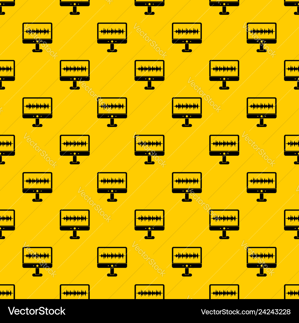 Sound waves pattern Sound waves pattern vector image