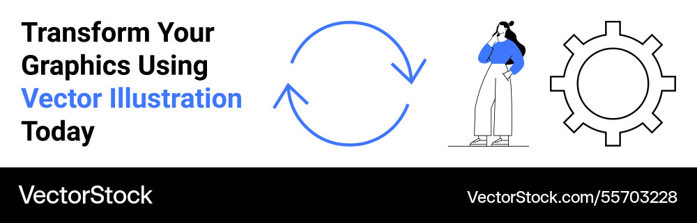 Transform your graphics with rotating arrows Transform your graphics with rotating arrows vector image