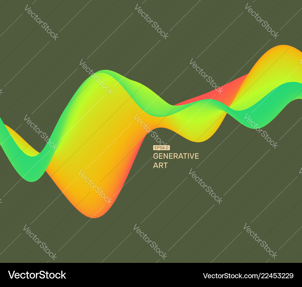 3d wavy background dynamic effect design template 3d wavy background dynamic effect design template Vector Image