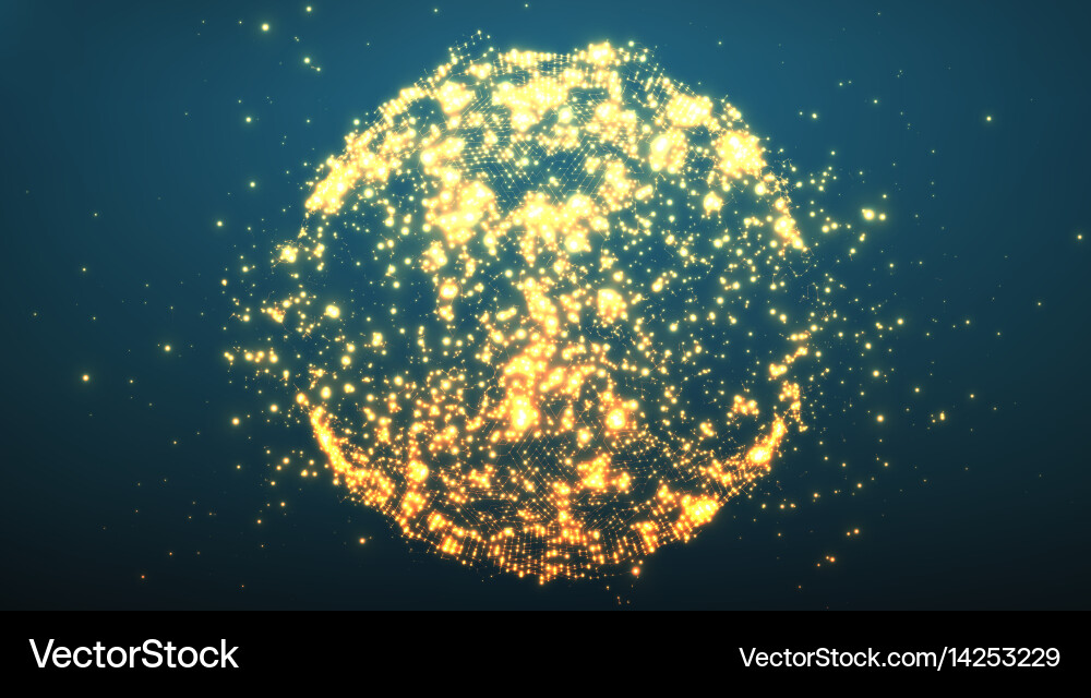 Abstract Particle Burst vector image