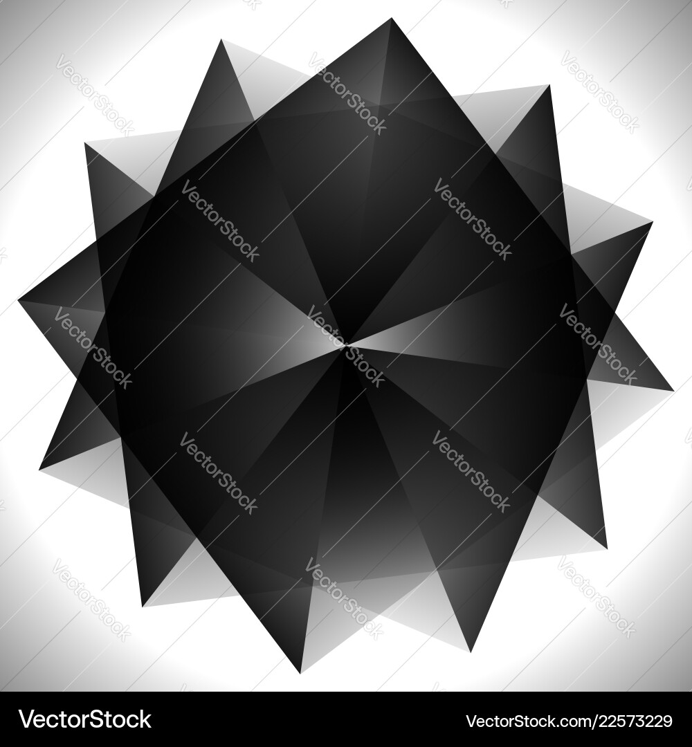 Abstract spiral element with rotated shapes art Abstract spiral element with rotated shapes art vector image