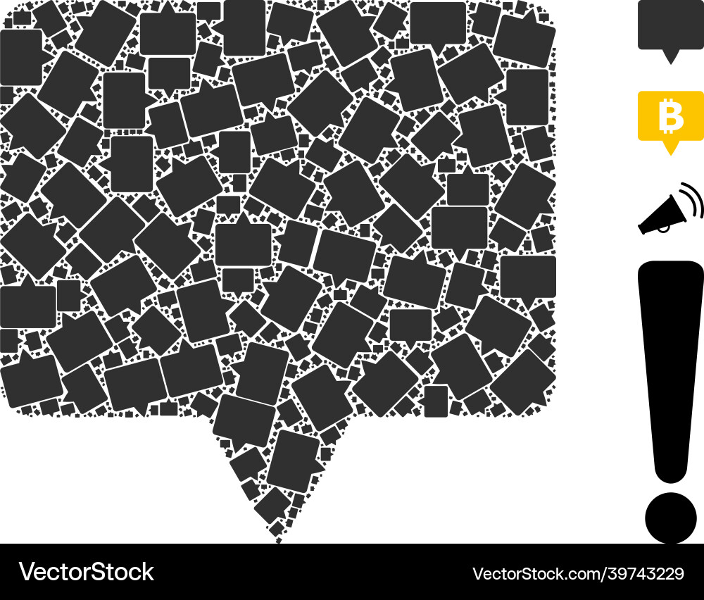 Banner icon recursion composition Vector Image