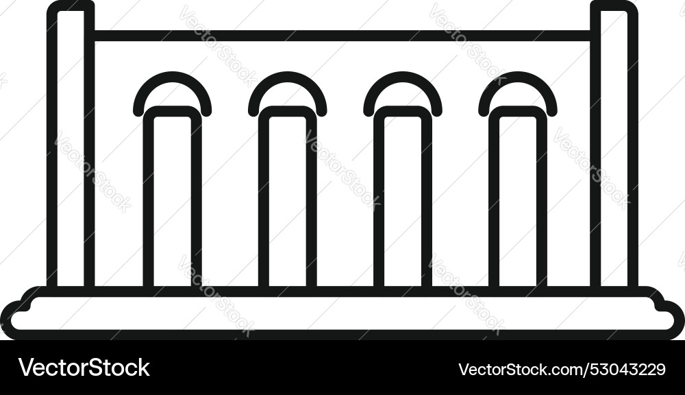Building with columns icon representing classical Building with columns icon representing classical vector image