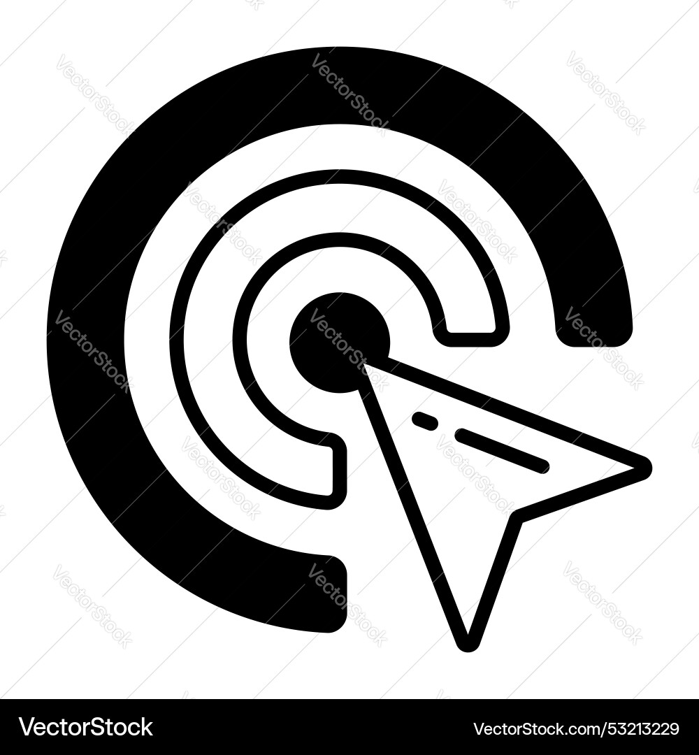 Cursor Pointer Ikone im modernen Design Stil vektorbild