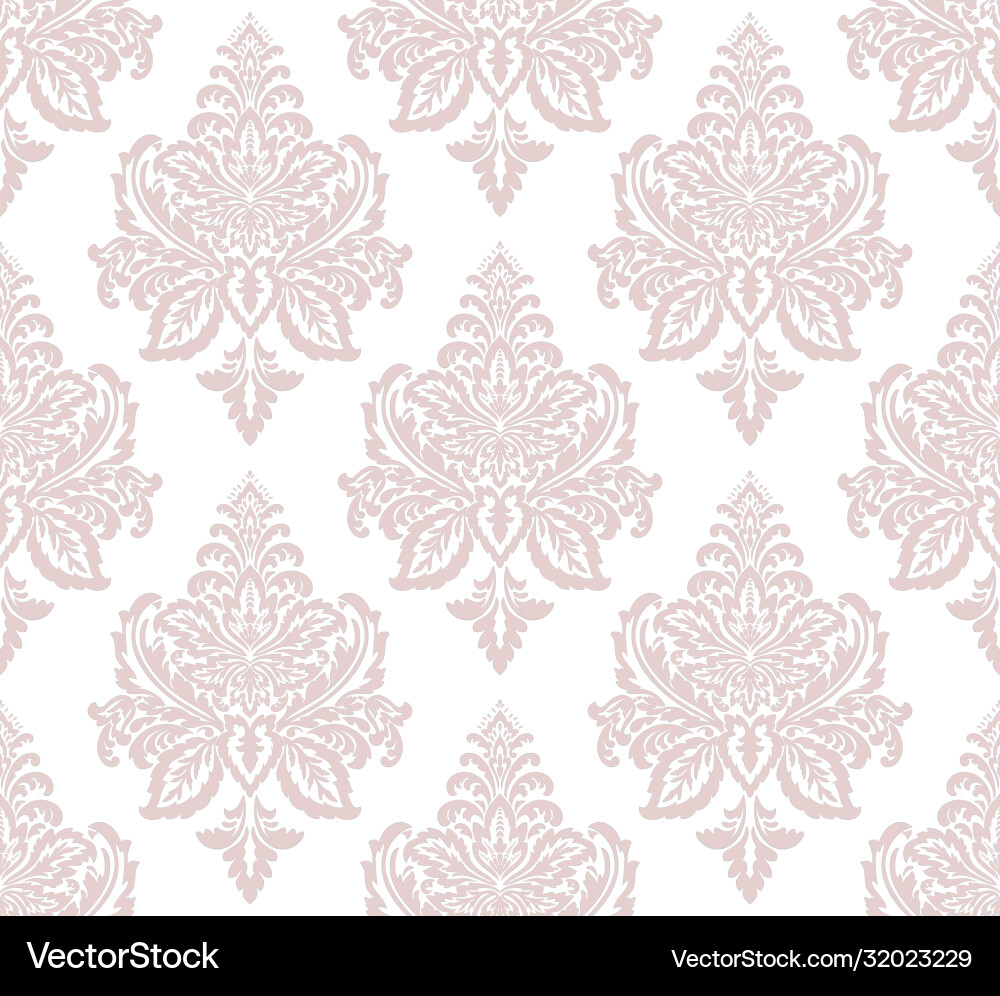 Damask seamless pattern element classical Damask seamless pattern element classical vector image