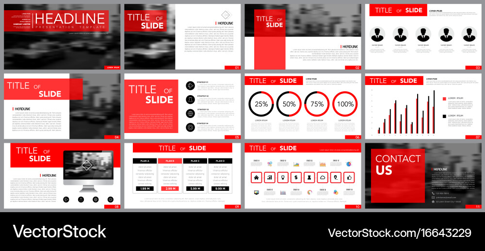 Design element of infographics for presentations vector image