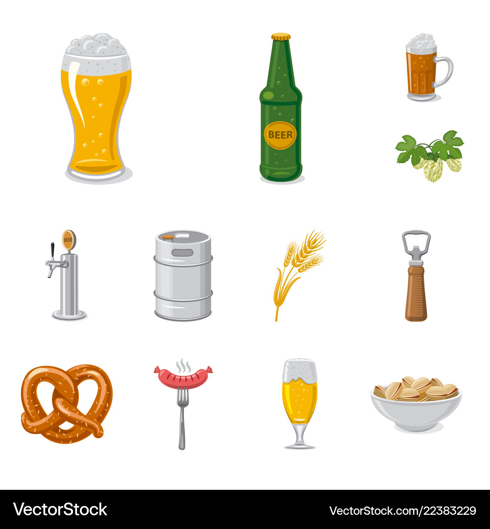 Design of pub and bar icon set Design of pub and bar icon set vector image