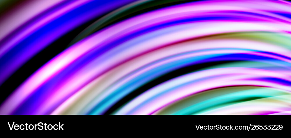 Fluid Color Waves Abstract Background vector image