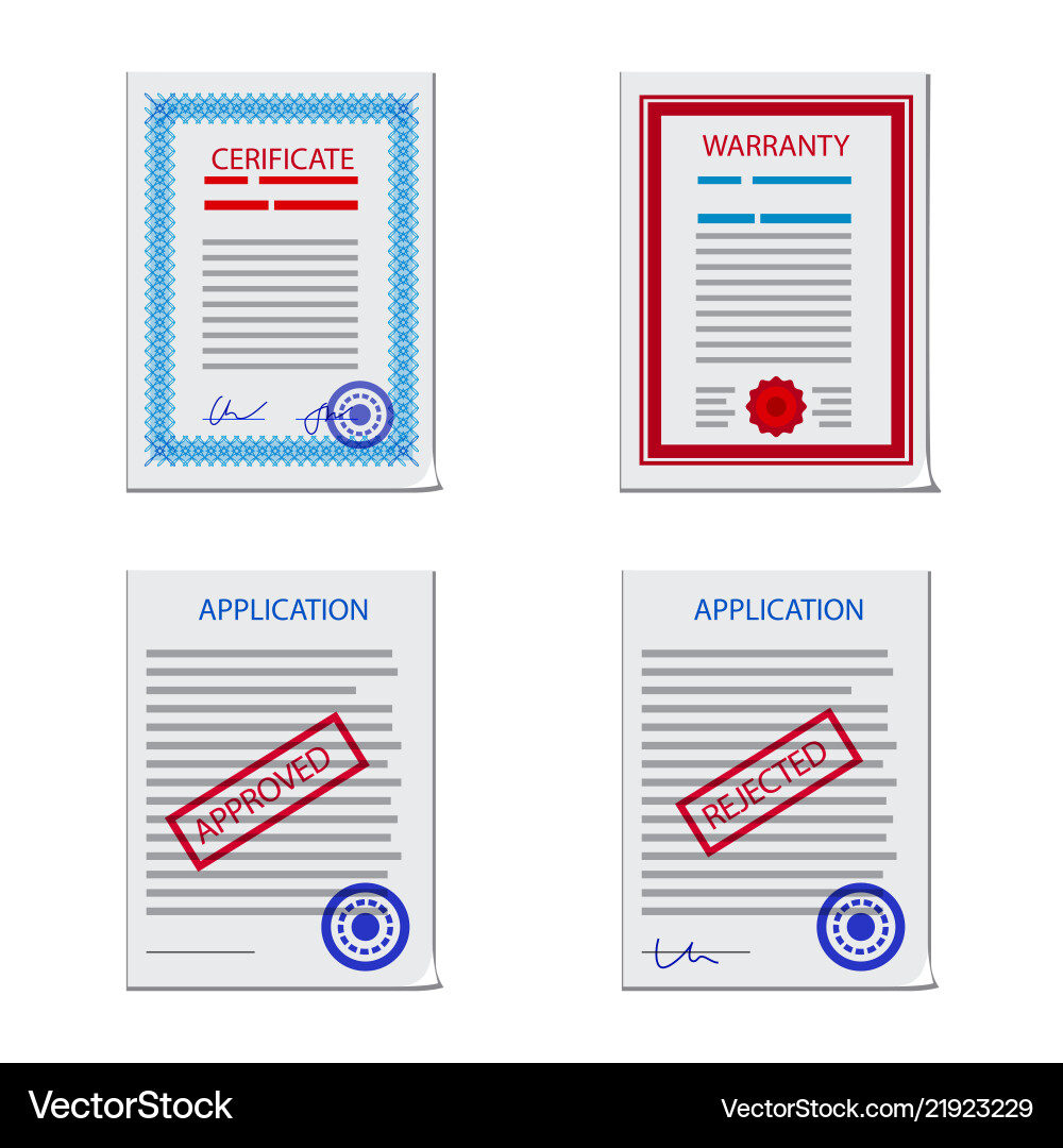 Form and document icon set Form and document icon set vector image