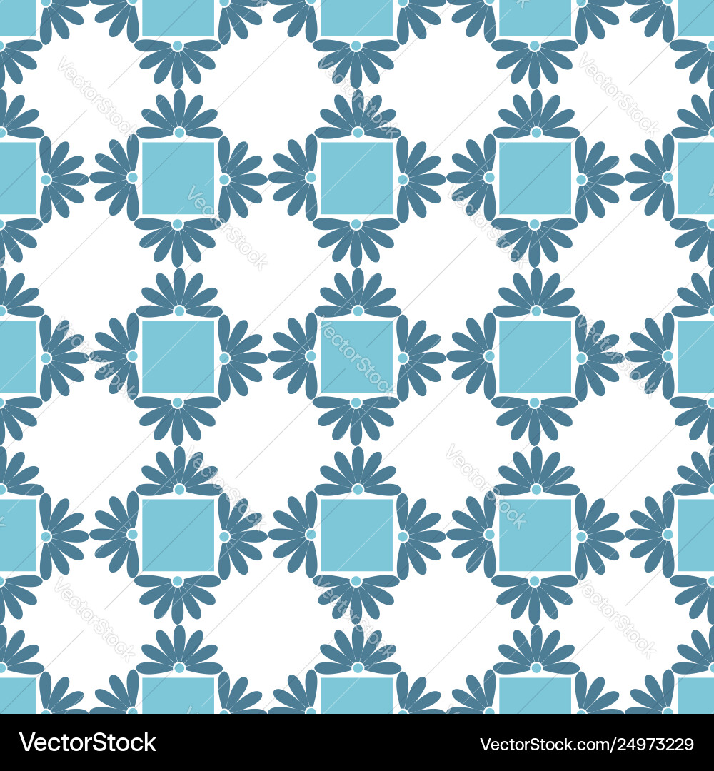Geometric seamless pattern with square frames vector image