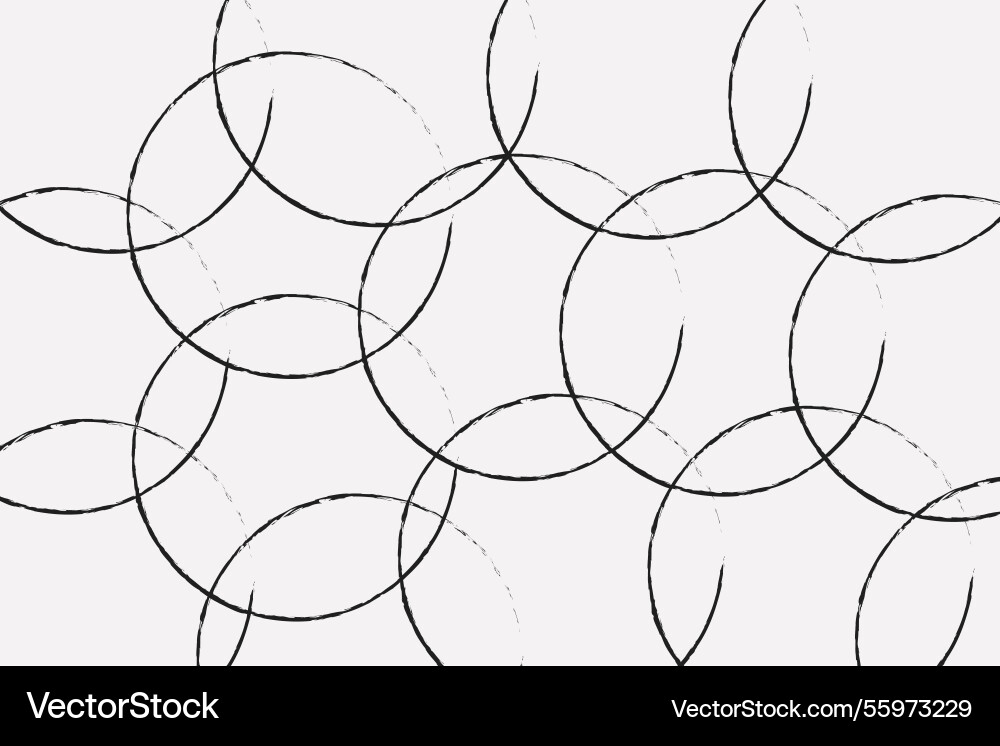 Interlocking circles abstract design Interlocking circles abstract design Vector Image