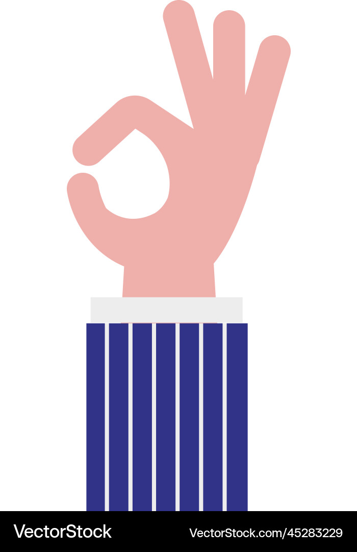 Ok color icon businessman hand stimme Geste zu Ok color icon businessman hand stimme Geste zu vektorbild