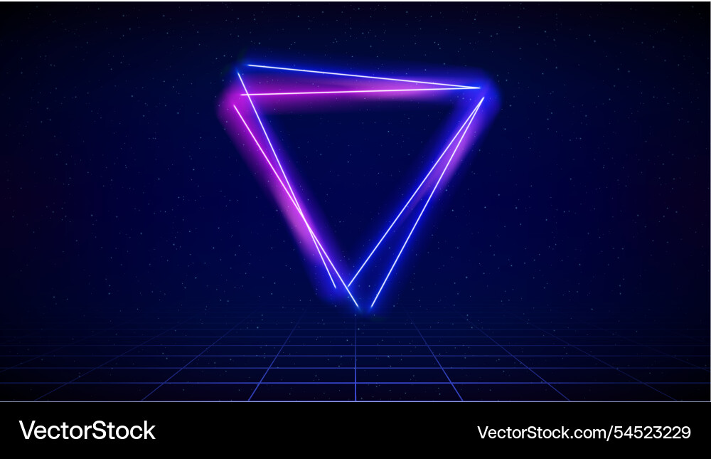 Retro futuristic abstract background synthwave 80s Retro futuristic abstract background synthwave 80s vector image