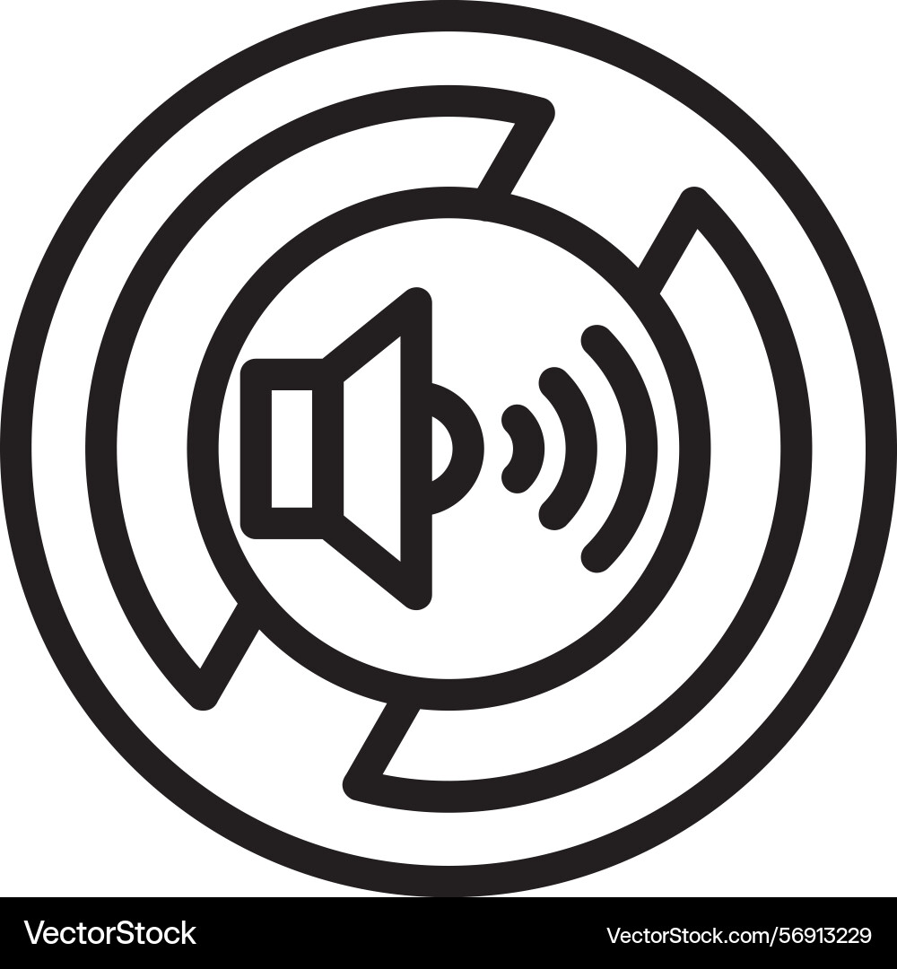 Silent linear style icon design Vector Image