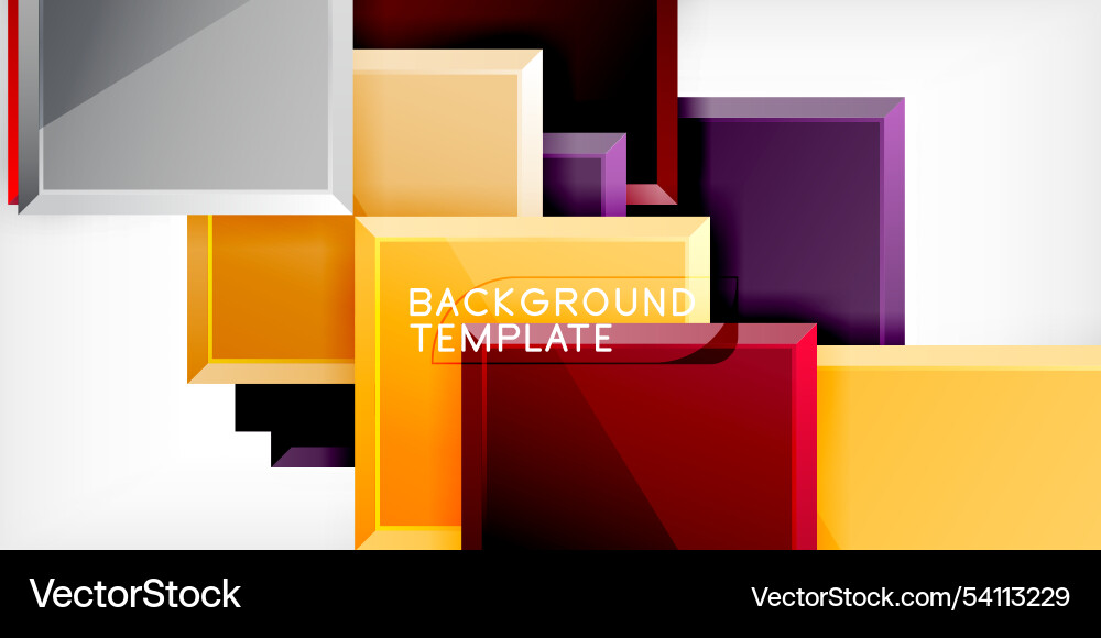 Square shape color abstract geometry Square shape color abstract geometry Vector Image