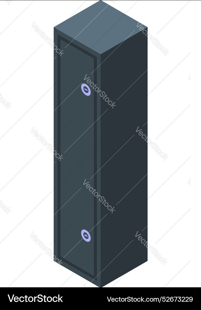 Strongbox security system protecting valuables Vector Image