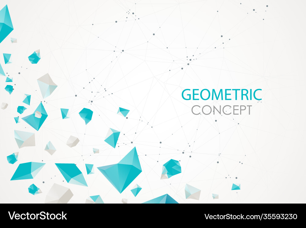 Abstract polygonal background with connecting Abstract polygonal background with connecting vector image