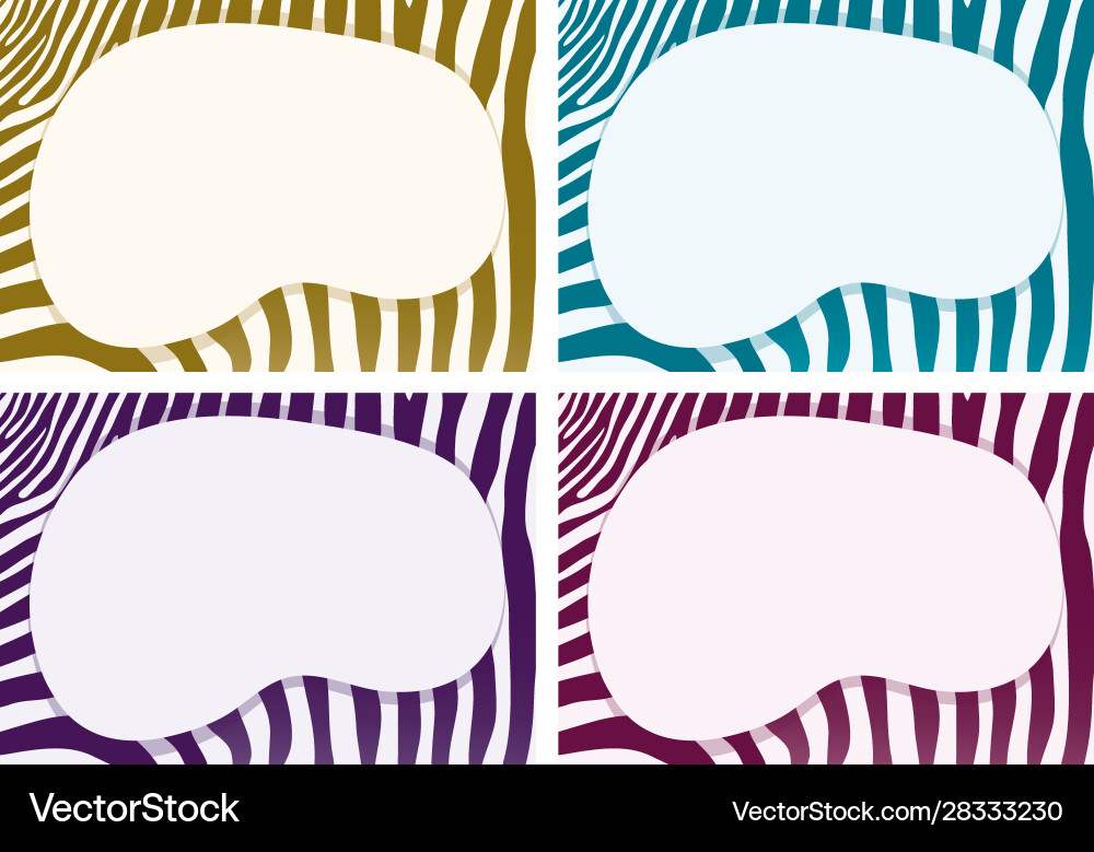Background template with zebra pattern designs Background template with zebra pattern designs vector image