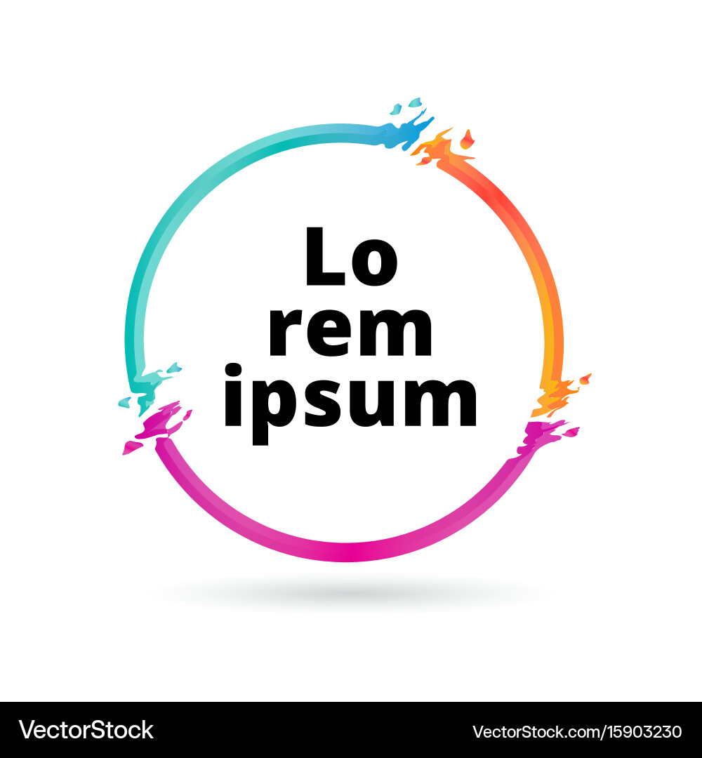 Colorful Liquid Circles Vector Image