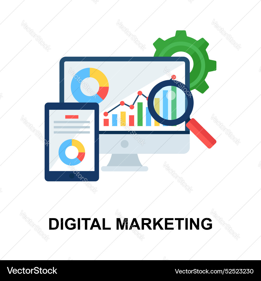 Data optimization Vector Image