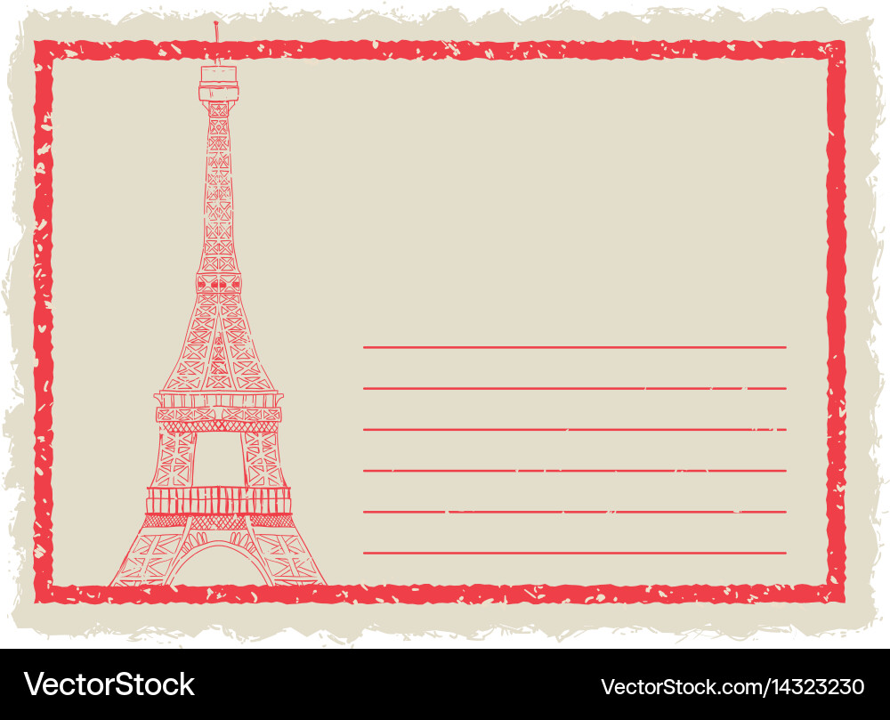 Eiffel tower architecture Vector Image