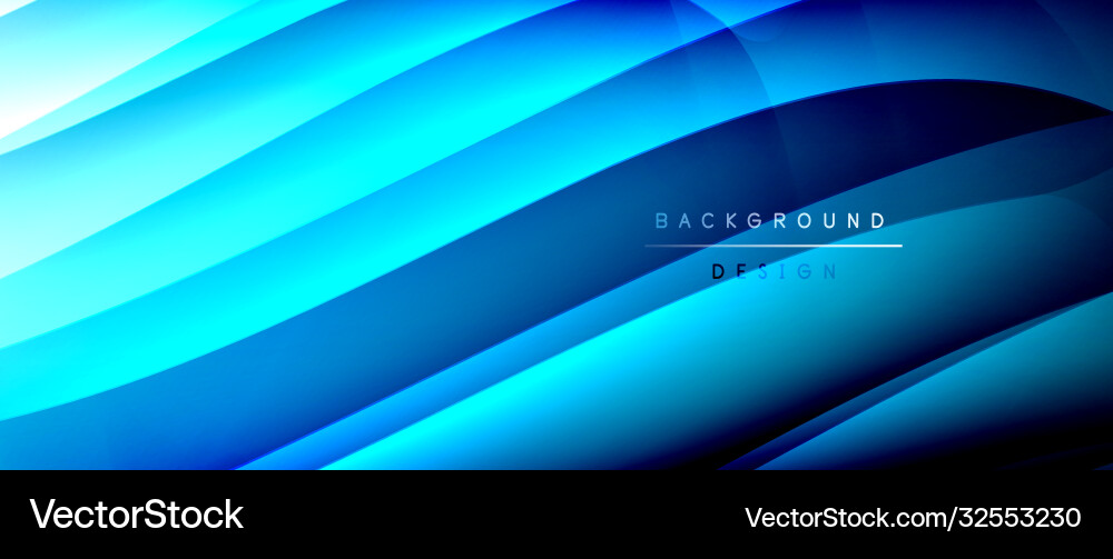Fluid gradient waves with shadow lines and glowing Fluid gradient waves with shadow lines and glowing Vector Image