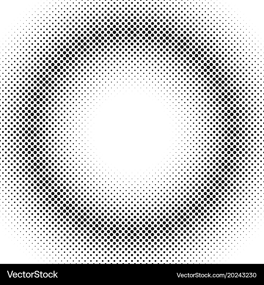 Halftone dot pattern background template vector image