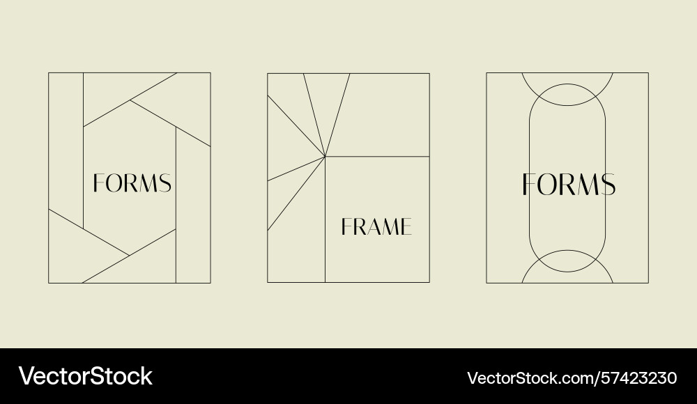 Set of design elements and shapes for abstract Set of design elements and shapes for abstract vector image