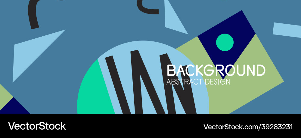 Abstract background blocks lines triangles vector image