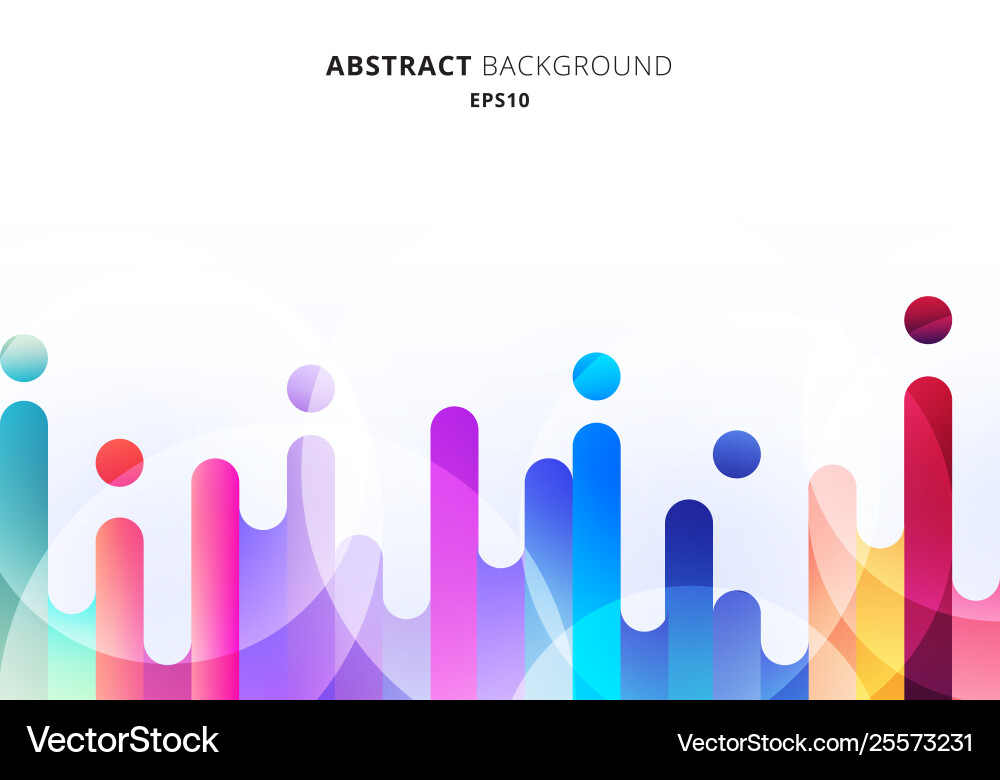 Abstract colorful rounded lines transition Abstract colorful rounded lines transition vector image