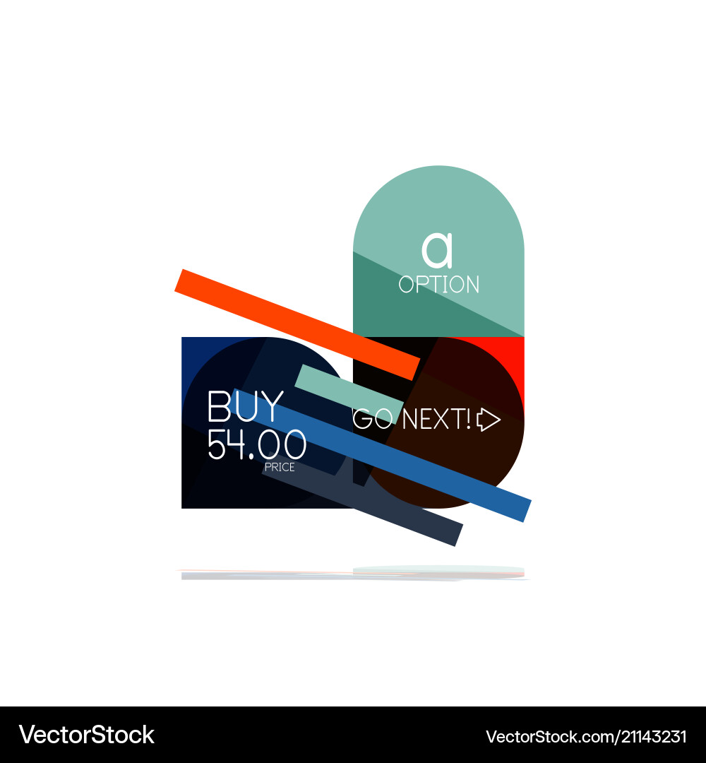 Abstract Option Step - Clean & Minimal Vector Image