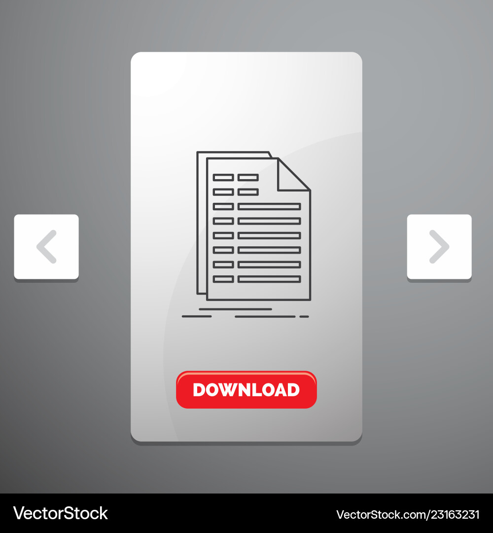 Bill excel file invoice statement line icon Bill excel file invoice statement line icon vector image