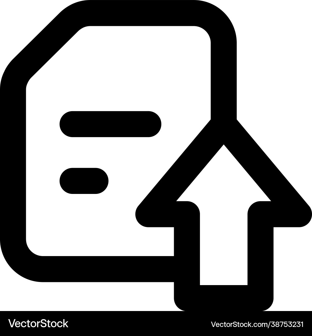 File upload Vector Image