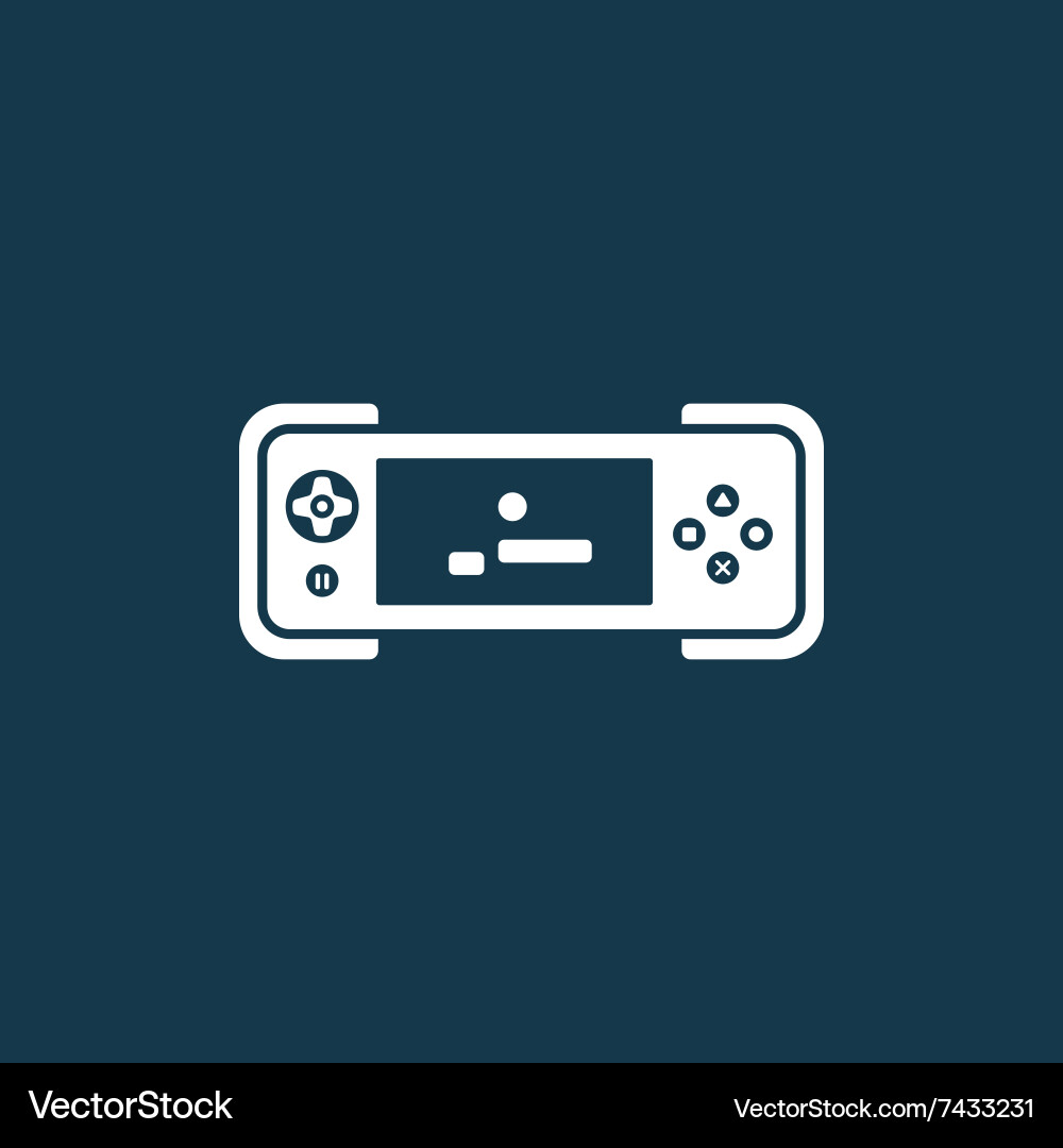 Gamepad template icon design element vector image