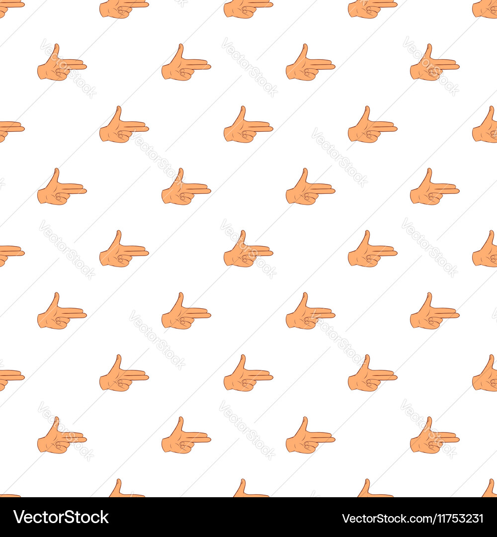 Gesture index and middle finger together pattern vector image