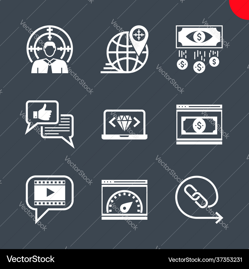 Seo and web opimization Seo and web opimization vector image