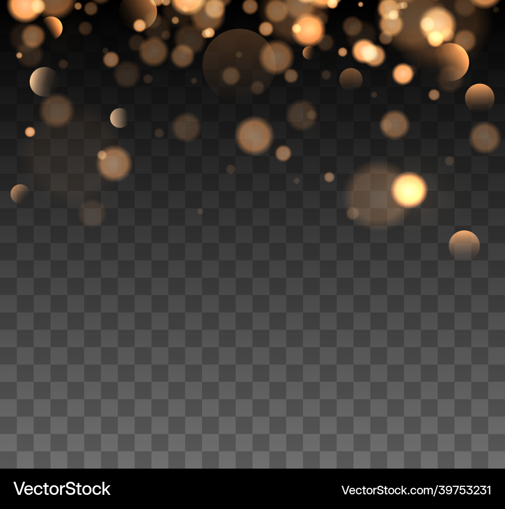 Shining bokeh isolated on transparent background Shining bokeh isolated on transparent background vector image