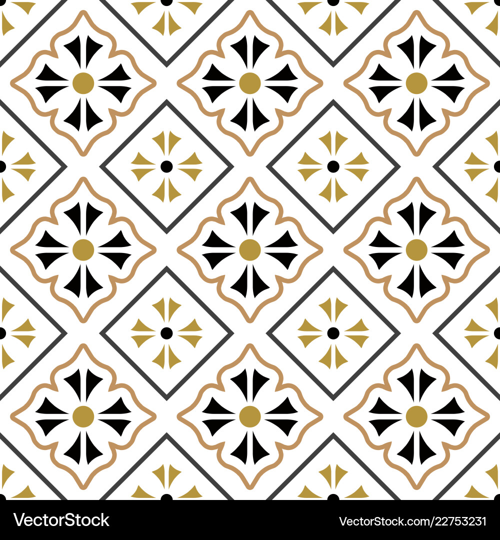 Tile pattern seamless design Tile pattern seamless design vector image